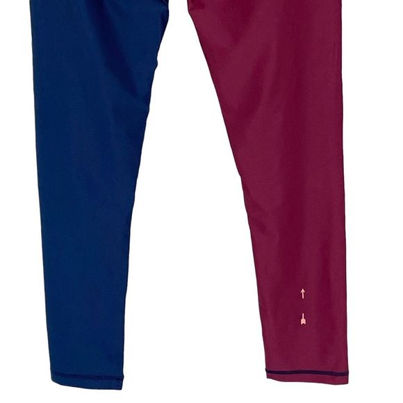 The Upside NWT Harlequin Dance Midi Leggings 8 M High Waist Color Block Athletic - Picture 9 of 13